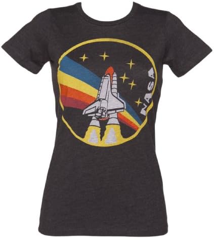Ladies Black Triblend Rainbow NASA T Shirt from Palmercash