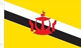 Allied Flag Outdoor Nylon Brunei Country Flag, 3-Foot by 5-Foot