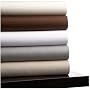 Pinzon Herringbone Stripe 440-Thread-Count Cotton Sateen California King Sheet Set, Sable