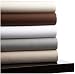 Pinzon Herringbone Stripe 440-Thread-Count Cotton Sateen Queen Set, Sable