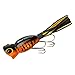 Arbogast Hula Popper Topwater Fishing Lure, Yellow Coachdog, G760 (2 in, 3/8 oz)