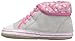 Robeez Girls' Floral Flora Sneaker, Grey, 12-18 Months M US Infant