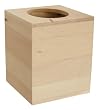 Basswood Boutique Tissue Box - 5.12"X6.12"X5.12"