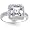 Bling Jewelry Legacy 4-ct Asscher CZ Sterling Silver Bequest Engagement Ring - Size 5