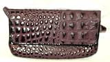 Kate Landry Purple Croc Wallet Clutch