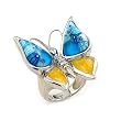 Lightblue Millacreli Butterfly Ring