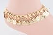 Gold Anklet with Row of Coins