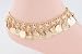 Gold Anklet with Row of Coins