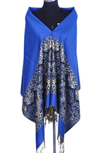 Novawo Ladies Fabulous Large Soft Warm Jacquard Pashmina Scarf Shawl Wrap