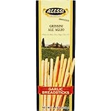 Alessi Garlic Breadsticks, 4.4-Ounce Boxes (Pack of 12)