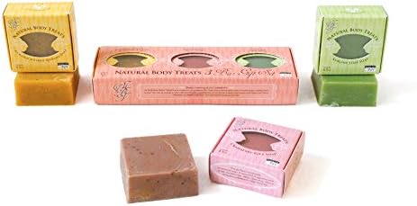 NATURAL BODY TREATS Three 4.5oz Individual Bar Soap Gift Set