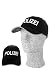 Produkt-Bild: Baseball Cap schwarz mit Stick "POLIZEI" in wei&szlig;