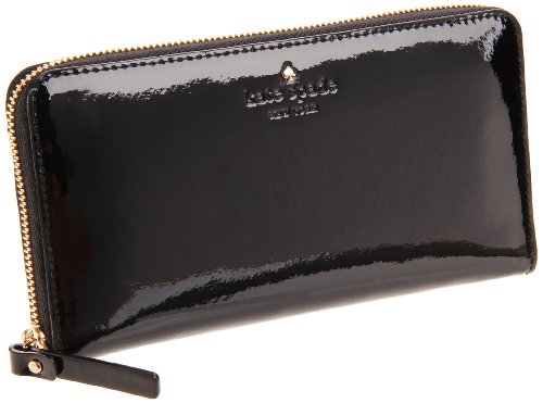 Kate Spade New York Harrison Street Lacey Wallet,Black/Bone,one size