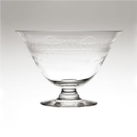 Wedgwood Crystal Floral Garland Footed Bowl 8 by