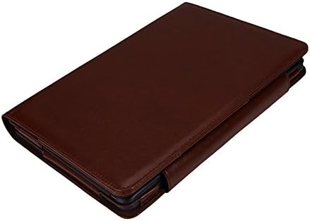 2-in-1 Combination Leather Keyboard Portfolio Stand Case Cover for Asus Transformer Book t100 chi tablet Convertible Tablet brown