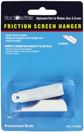 2-pack White Aluminum Frame Screen Hangers for Windows
