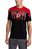 NHL Men's New Jersey Devils Neutral Zone Short Sleeve Crew (Black, Large)