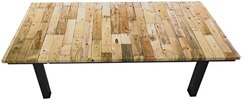Upholstered Coffee Table Suede Fabric Print Light Wood Texture Pattern