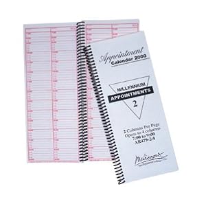 Melissa's 2 Column Appointment Book Wire bound courses shop 