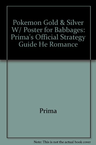 Pokemon Gold & Silver W/ Poster for Babbages (Prima's Official Strategy Guide)