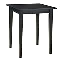 Arts and Crafts Square Bistro Table - Ebony