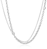 Esprit Damen-Kette LAND OF LIGHT 925 Sterlingsilber 55-58 cm 4411374