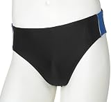 Reebok Men's Performance MXT Brief Swimsuit, Black/Royal, 36