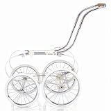 Inglesina Classica Stroller Frame with Basket, Chrome and Ivory