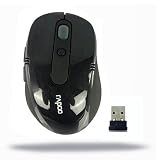 2.4G Nano Wireless Rf Laser Mouse Set with Dpi Switch Black (800-1200 DPI) by