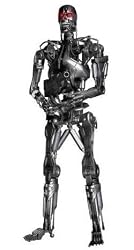 Reel Toys 18 Inch Light-Up Eyes Poseable Action Figure Terminator 2 T-800 Endoskeleton