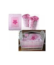 Girl's 3-Piece Flower Bedding Set - one color, one size