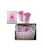 Girl's 3-Piece Flower Theme Crib Bedding Set