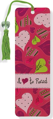Groovy Hearts Beaded Bookmark