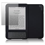 41dg4tQ1TIL. SL160  AMAZON KINDLE 3 SOFT SILICONE SKIN CASE   BLACK, WITH SCREEN PROTECTOR PART OF THE QUBITS ACCESSORIES RANGE Reviews