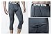 CLSL TM-P15-GRKZ_Medium Tesla Men's Compression Capri Shorts Baselayer Cool Dry Sports Tights P15