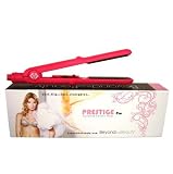 Beyond the Beauty Prestige Pro Pink 1 Tourmaline Ceramic BTB Hair Straightener Flat Iron Dual Voltage 110v-240v Travel Pouch Flat Iron Holder