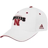 adidas Nebraska Cornhuskers White Structured Adjustable Hat