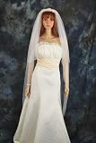 2 Tier Ivory Cathedral Length Handbeaded Wedding Bridal Veil