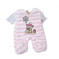 Baby Girl Fleece Winter Sleeveless All in One with T-shirt (Pink)