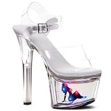 Ellie Shoes Womens 709-FAIRY 7" Pointed Stilletto w/Light Up Truckgirl