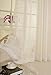 Elleweideco Decorative Modern Golden/Antiquewhite Sheer Window Curtain/Drape/Panel