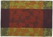 Durable Hand Woven 100% Cotton Jacquard Maple Leaf Placemat With Fused Backing 12x18 Inches Set of Six