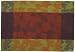 Durable Hand Woven 100% Cotton Jacquard Maple Leaf Placemat With Fused Backing 12x18 Inches Set of Six