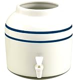 New Wave Enviro Striped Porcelain Water Dispenser, 2.5-Gallon Stainless Steel Gallon Water Bottle