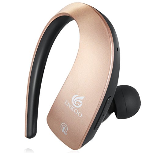 LNKOO Bluetooth Wireless Stereo In-Ear Headset With Mic - Hands-Free, Touch Sensitive Controls - Noise Canceling Technology - Rose