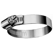 Precision Brand B-HS Series All Stainless Worm Gear Hose Clamp