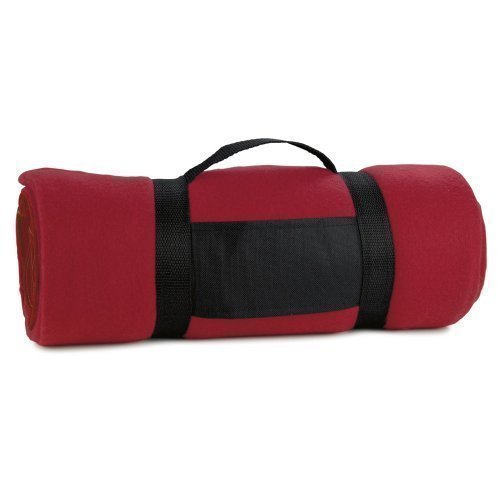 Lightweight Fleece Sleeping Bag - Festival Travel Blanket (Red)