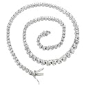 Paris Hilton's Cubic Zirconia Diamond Sterling Silver Tennis Necklace