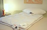 Billerbeck 5541970001 Daunendecke E03 Colina Kassette II, 135 / 200 cm weiss
