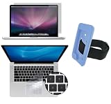 Apple Macbook Pro Aluminum 13-inch Laptop Screen Protector / Screen Guard Keyboard Silicone Skin Cover w/ FREE Apple iPod Touch 2nd / 3rd Generation Silicone Skin Case  Back to School Special